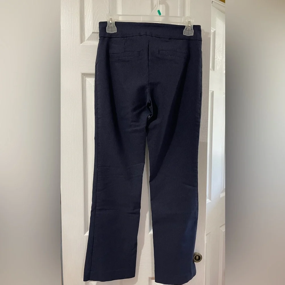 2/$15 Navy Blue Pull on Pants Size 8P - Picture 2 of 4